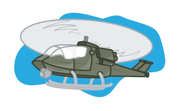 Hélicoptère volant — Image vectorielle