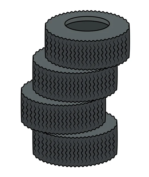 Tyres Vector — Stock Vector