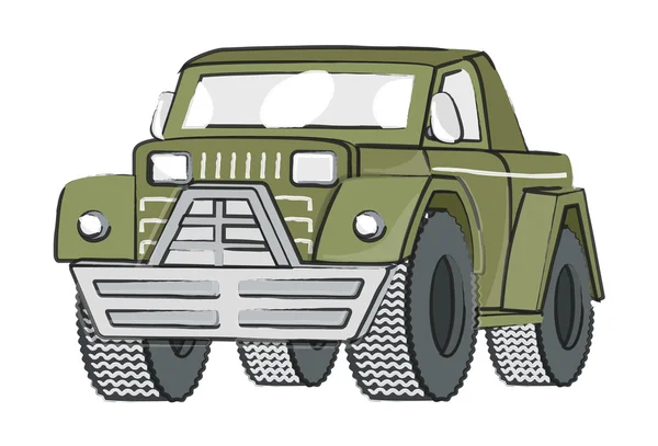 Jeep Vector rétro — Image vectorielle