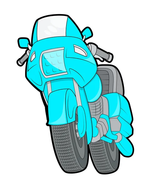 青いバイク — ストックベクタ