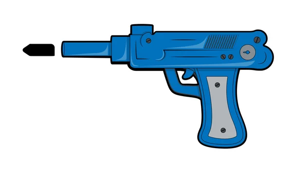 Pistola con bala — Vector de stock