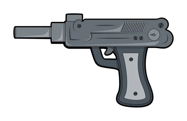 Vector de pistola artística — Vector de stock