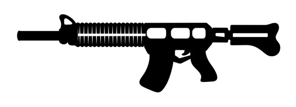 Чёрный пулемет — стоковый вектор