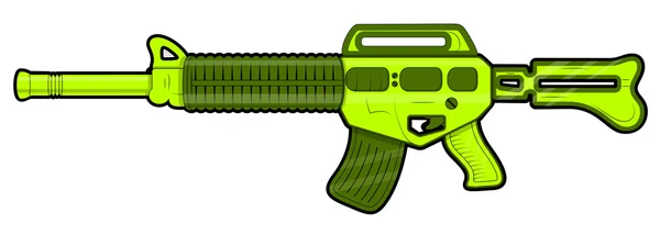 Pistolet à machine artistique — Image vectorielle