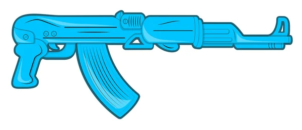 Pistolet moderne bleu — Image vectorielle