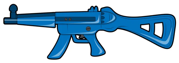 Pistolet de tir bleu — Image vectorielle