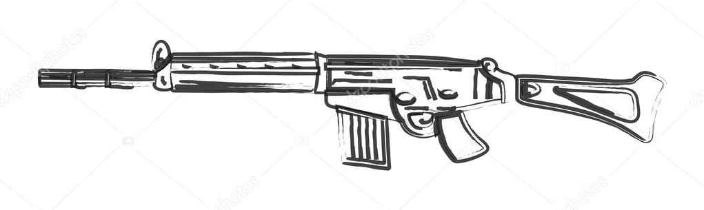 Retro Drawing of Fancy Gun Stock Vector Image by ©baavli #64554235 Retro Drawing of Fancy Gun Stock Vector Image by ©baavli #64554235