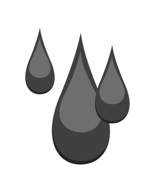 Vektörel çizimler Retro su damlaları