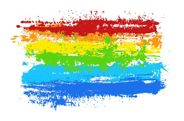 グランジの虹の旗 — ストックベクタ