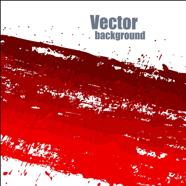 Bannière vectorielle d'éclaboussure de peinture rouge de texture grunge — Image vectorielle