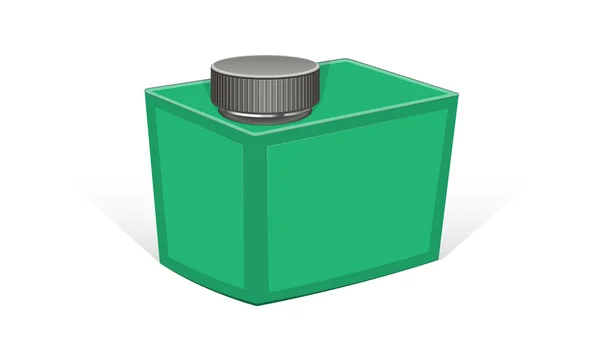 Zelený Teen kontejner — Stockový vektor