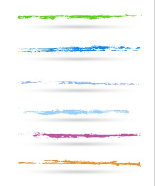 Renkli vuruş vektör Set