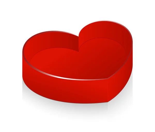 Sevgililer kalp kutu — Stok Vektör