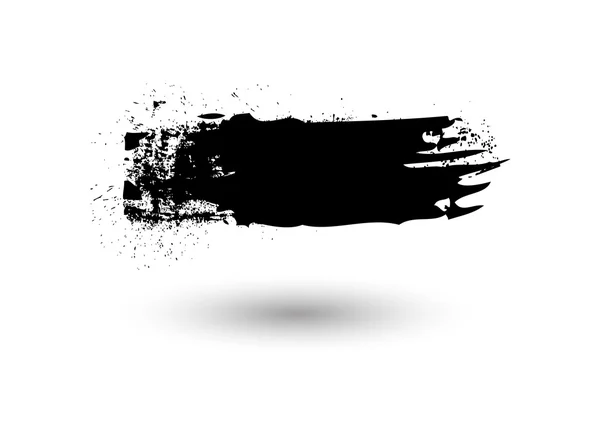 Abstrakter Grunge Black Strichvektor — Stockvektor