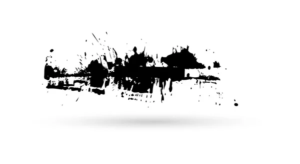 Grunge 纹理黑色横幅 — 图库矢量图片