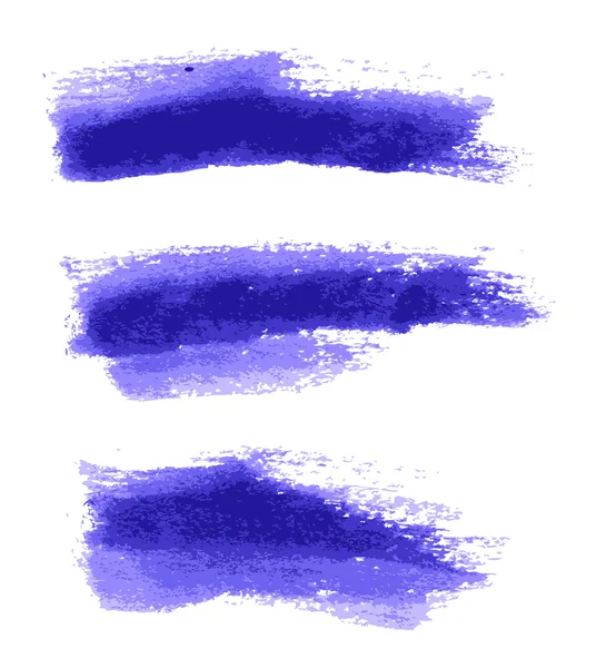 Grunge mürekkep vuruşları mavi — Stok Vektör