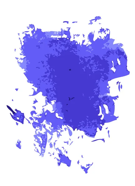Grunge Blue Paint Splash Texture — Stock Vector