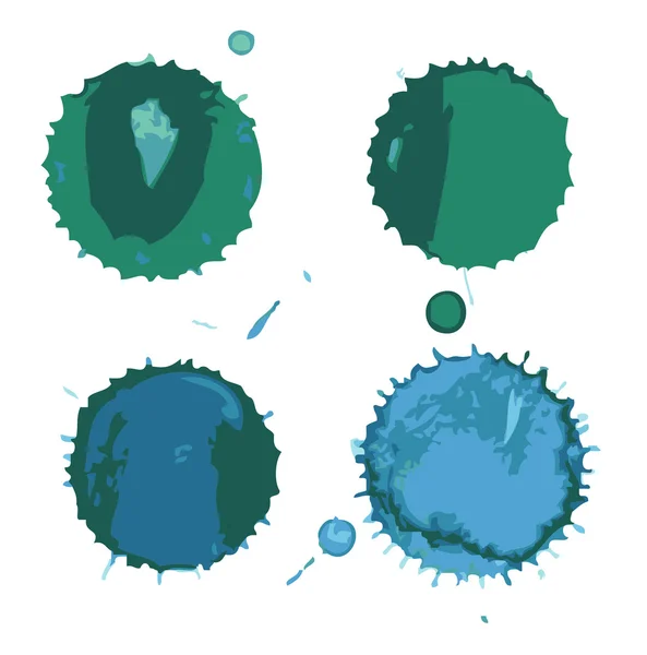 더러운 얼룩 벡터 세트 — 스톡 벡터
