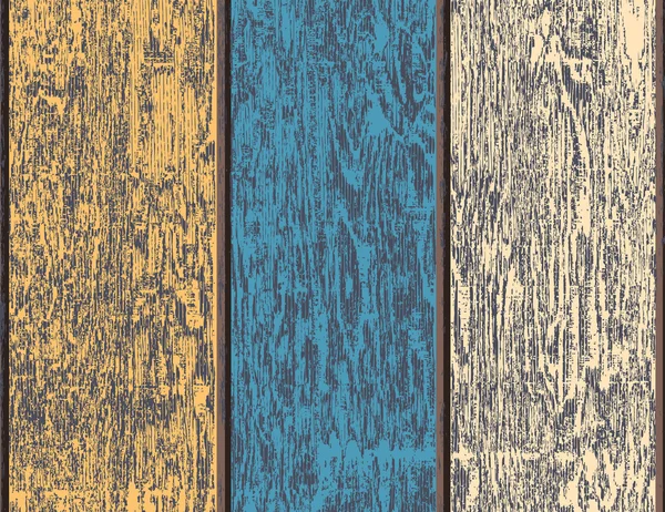 Grunge farbige Holzstruktur — Stockvektor