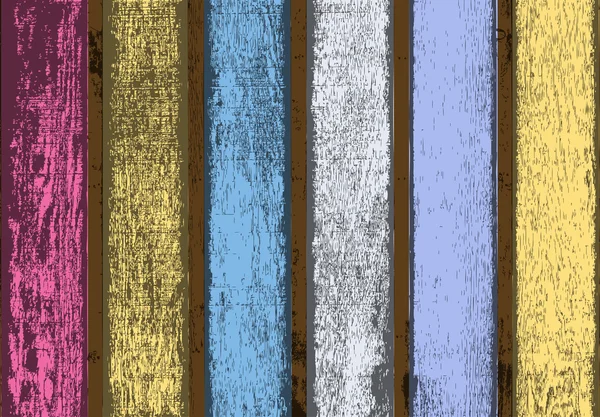Abstrakt färgade Grunge trä mönster — Stock vektor