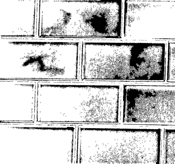 Grunge bränd tegel mönster vägg — Stock vektor