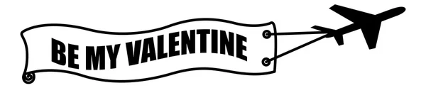 Be My Valentine Retro Style Illustration — Stock Vector