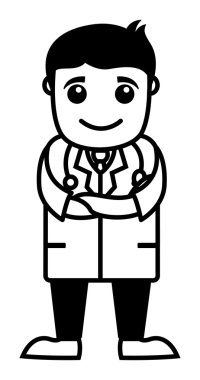 Doktor - ofis çizgi film karakterleri