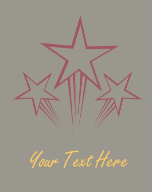 Vintage yıldızlar arka plan patlama