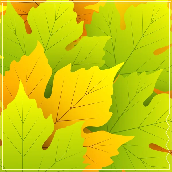 Saturated Leaves Background Vector — Stock Vector