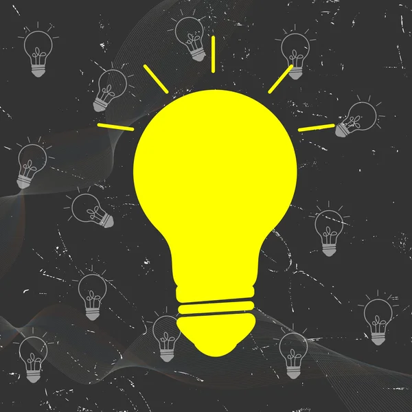 Idee Bulb - Business Concept achtergrond — Stockvector