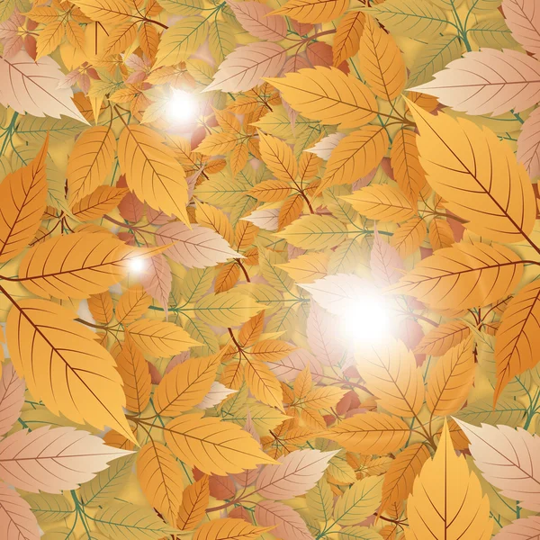 Abstract Vintage Dry Leaves Background — Stock Vector