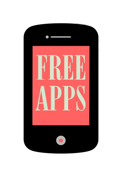 Free Apps Download in Your Mobile — Stock Vector