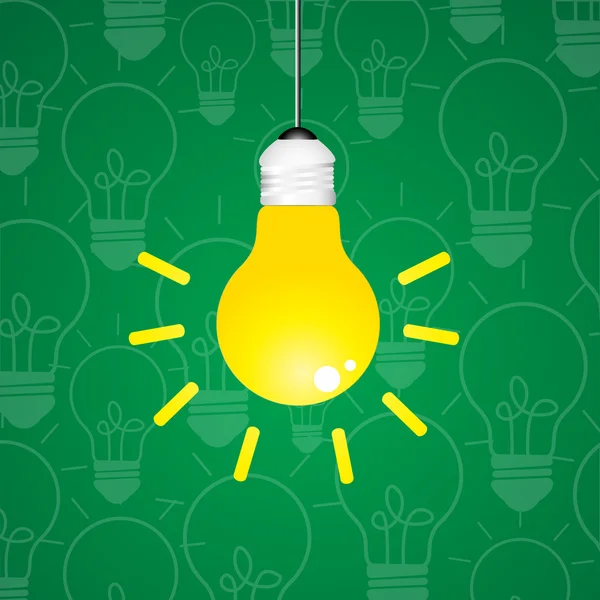 Idee lamp vector — Stockvector