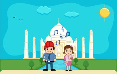 Serin kaç Taj Mahal pikniğinde kutluyor
