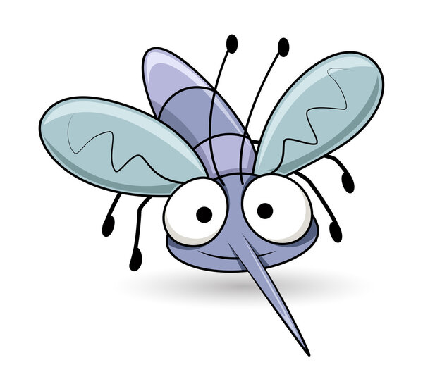 Cartoon Funny Mosquito