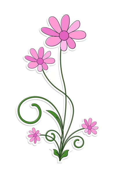 Prunkvolle festliche Blumen — Stockvektor