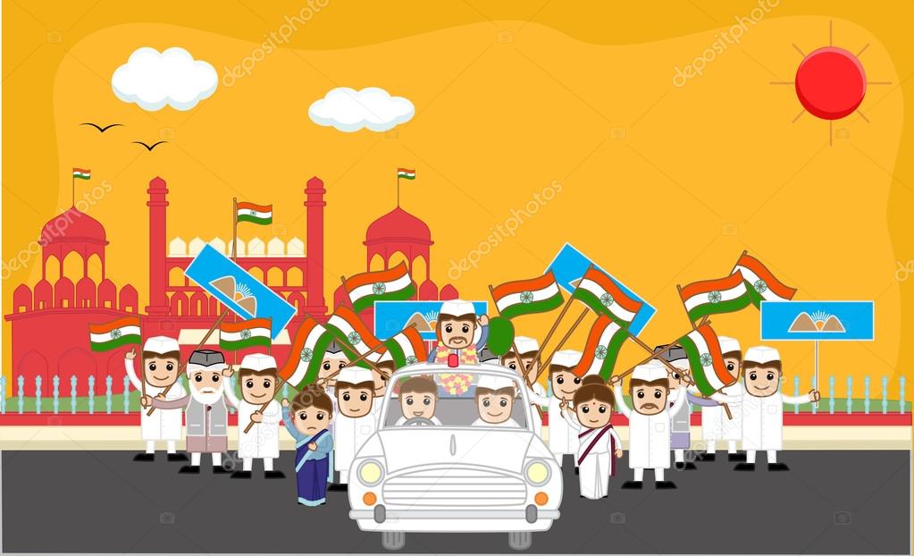 Indian Political Characters Rally in Front of Red Fort Stock Vector Image by ©baavli #69921209 Indian Political Characters Rally in Front of Red Fort Stock Vector Image by ©baavli #69921209