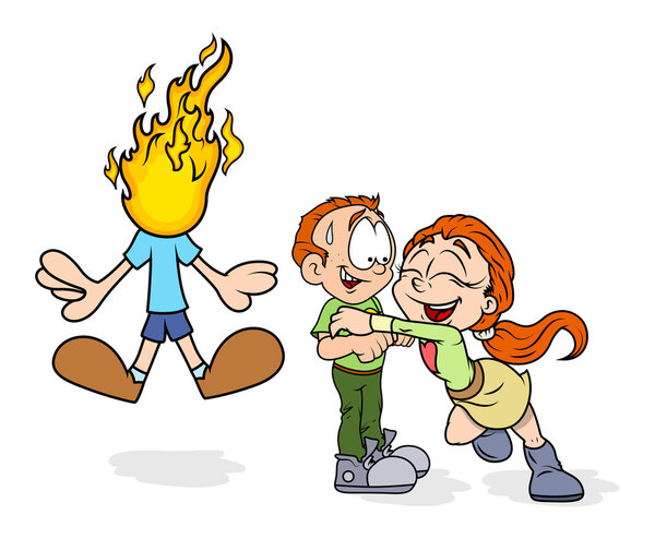 Счастливая пара и джинсовый мальчик
