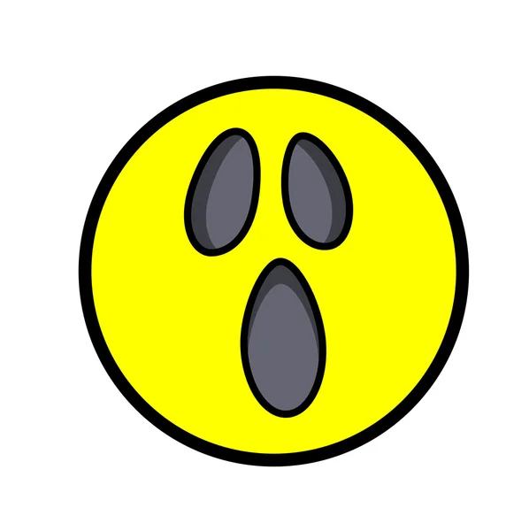 Miedo espeluznante Smiley — Vector de stock