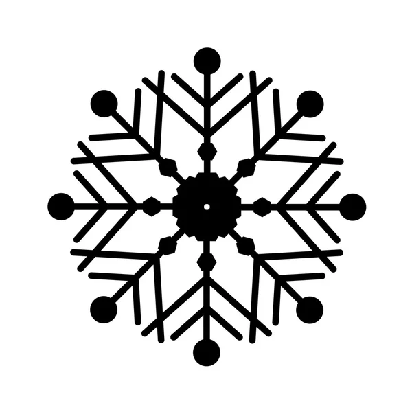 Abstrato Retro Snowflake Design — Vetor de Stock