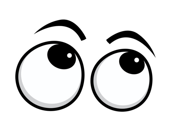 Катящиеся глаза карикатурные глаза
