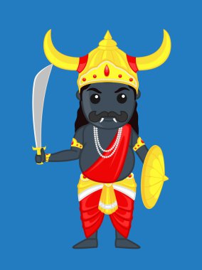 Cartoon Ravan - Sri Lankan God