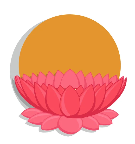 Lotus Flower Vector Background — Stockový vektor