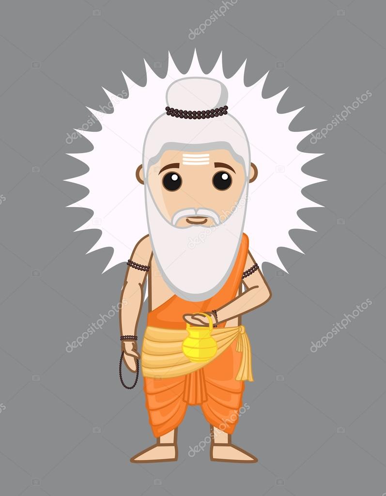 Cartoon Rishi - A Hindu Sage