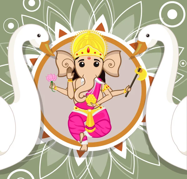 Ganesh Chaturthi - Seigneur Ganesha — Image vectorielle