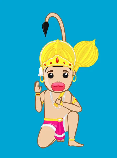 Sankat Mochan Hanuman - Dieu hindou — Image vectorielle