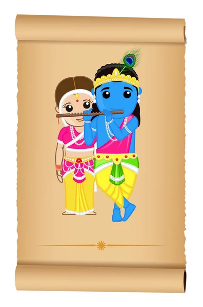 Radhe and Shyam - Indian God — Stockvector