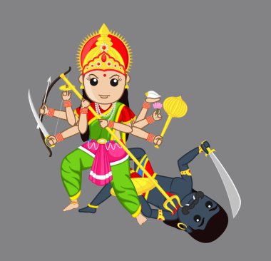 Maa Durga Killing Monster