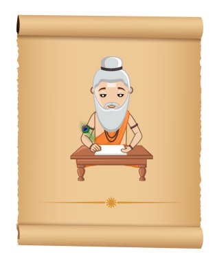 Maharishi Valmiki Vector Illustration