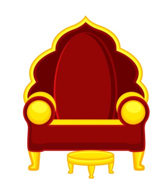 Hindu Royal Throne Vector